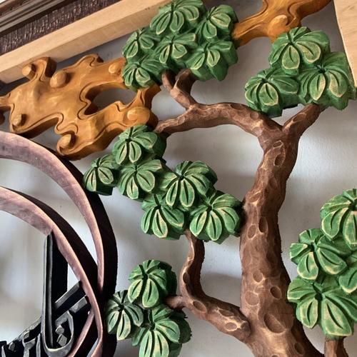 Kaligrafi Ukir Ayat Kursi Nuansa Senja di Pantai & Kapal Pinisi Berlayar Islamic Home Decoration - Gambar 4